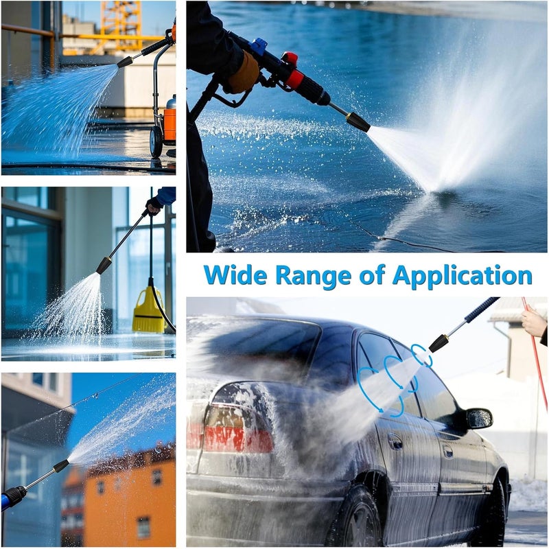 EARLEAS Turbo Pressure Washer Nozzle 4500 PSI, 1/4 Inch Quick Connect, 360° Rotating Jet, Universal Heavy Duty Power Washer Tip for Deep Cleaning & Tough Grime | 4.0 GPM, 4.0 Orifice - Image 3